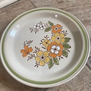 Vintage Country Casual Stoneware in Spring Garden handpainted from Japan